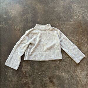 J Crew merino blend mock neck sweater